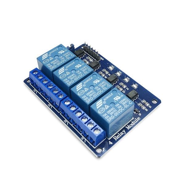 5V 4-Channel Relay Module with Optocoupler