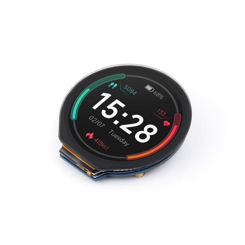 Waveshare 1.28-Inch Round LCD Display Module with Touch Panel – 240 × 240